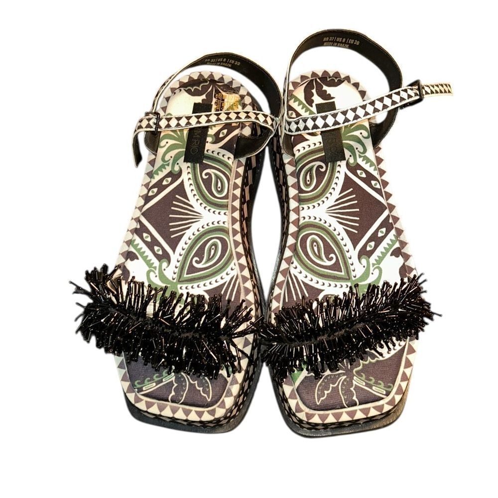 Farm Rio Floral Print Platform Sandals(Size 8) - Picture 4 of 9